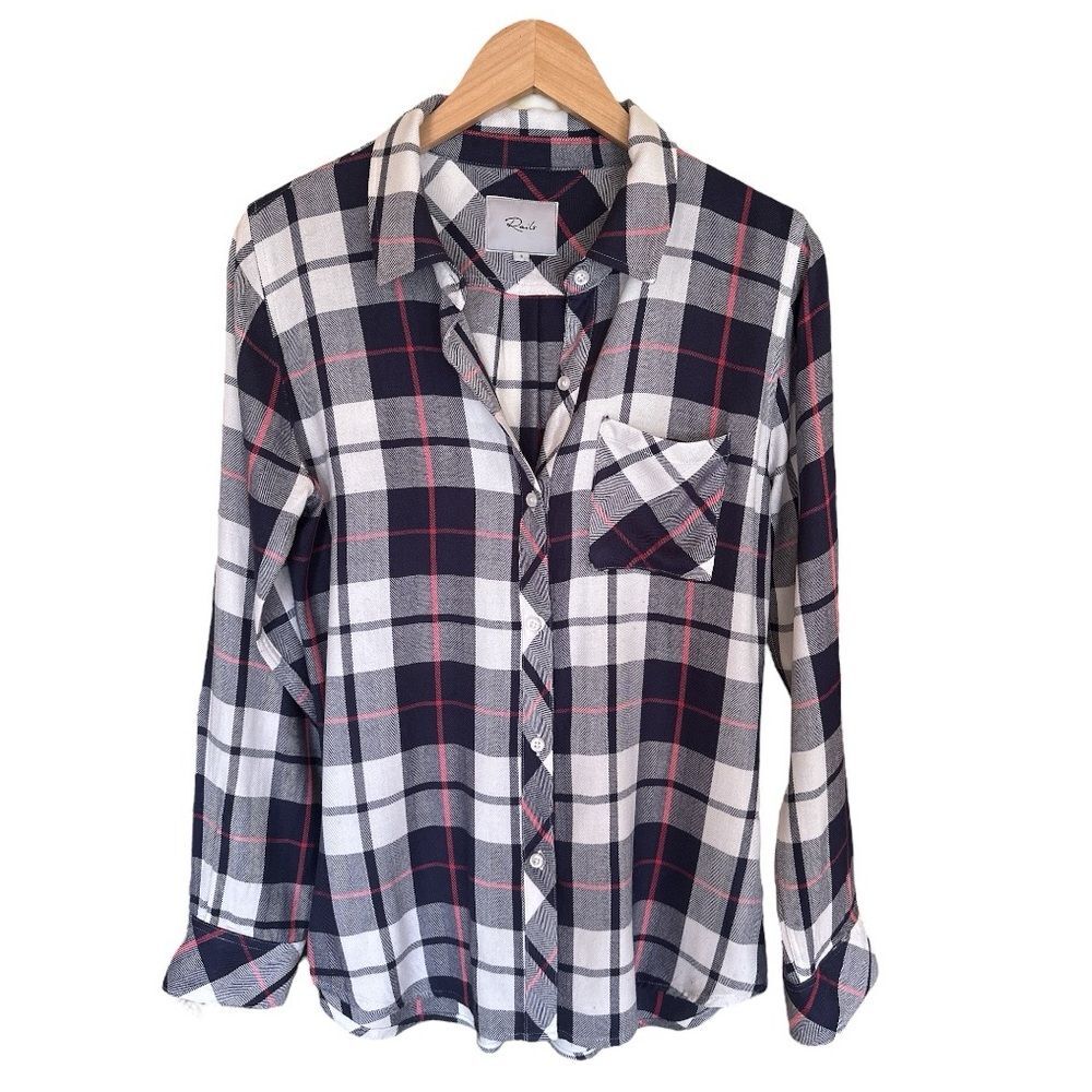 RAILS Hunter Button Down Long Sleeve Flannel Plaid Shirt Size Small
